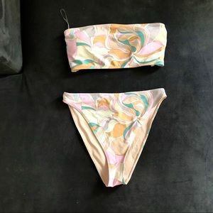 High waisted high leg bikini